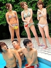 Really sexy Japanese pool party Really sexy Japanese pool party