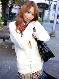 Remika Uehara poses on the street Remika Uehara poses on the street