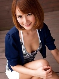 Misuzu Tachibana with hot cleavage takes short skirt off Misuzu Tachibana with hot cleavage takes short skirt off