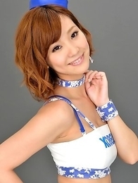 Hot Ichika Nishimura smiles posing on the cam in sexy uniform Hot Ichika Nishimura smiles posing on the cam in sexy uniform