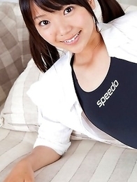 Teen Fuuka Nishihama poses and excites us with her nice body Teen Fuuka Nishihama poses and excites us with her nice body
