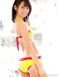 Rina Koike Asian is so erotic and innocent posing in red lingerie Rina Koike Asian is so erotic and innocent posing in red lingerie