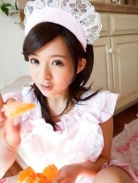 Runa Hamakawa shows hot bum and plays with vegetables Runa Hamakawa shows hot bum and plays with vegetables